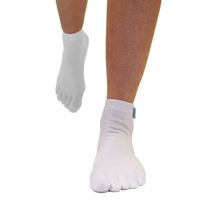 ESSENTIAL - toe socks ankle - white