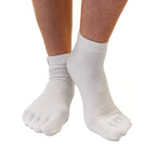 ESSENTIAL - toe socks ankle - white
