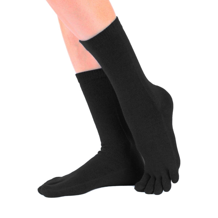 ESSENTIAL - toe socks  to mid-calf - Black
