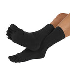 ESSENTIAL - toe socks  to mid-calf - Black