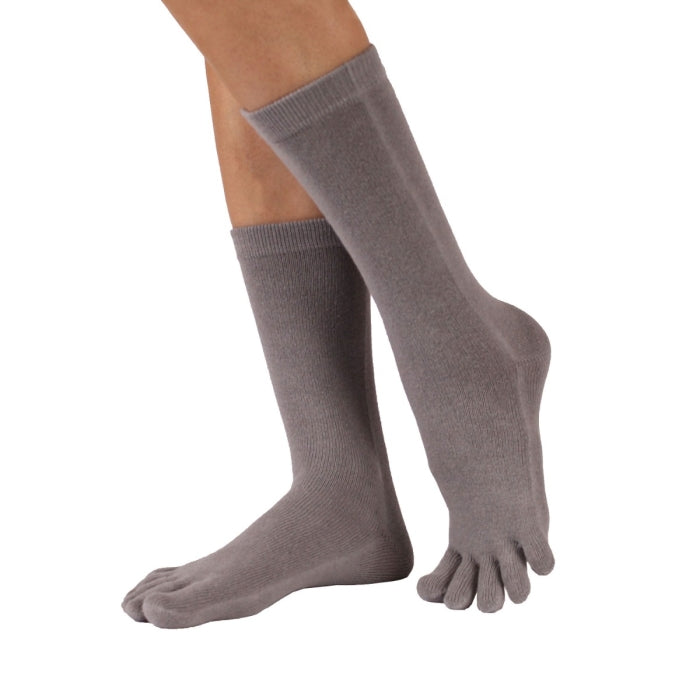 ESSENTIAL - toe socks mid-calf - Smoke